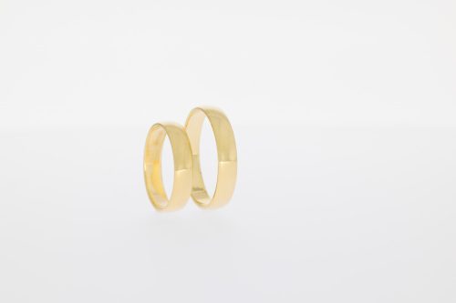 Sárga arany karikagyűrű 4mm,67-es méret
