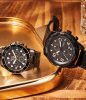 Fossil Bronson Chronograph Black Eco Leather férfi karóra FS5874